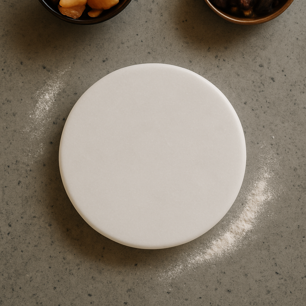 White Marble Chakla – Handcrafted Roti Board